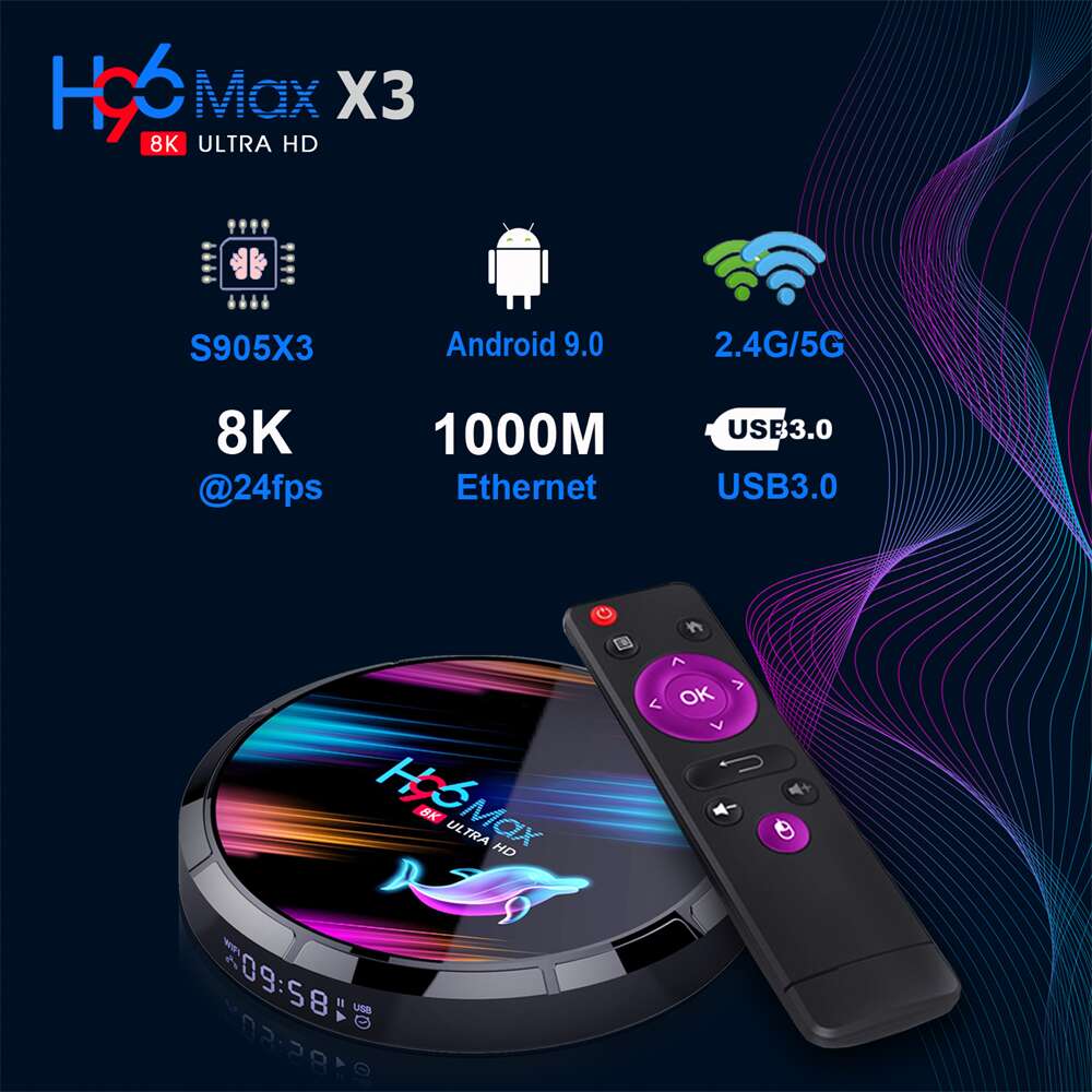 Qualità sonora incredibile da H96 Max X3 Amlogic S905X3 ott TV box