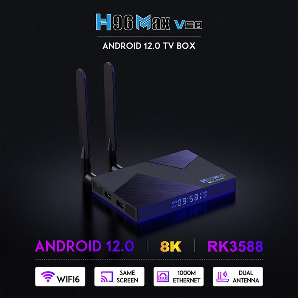 H96 MAX V58 Rockchip RK3588 android tv box China manufacturer OEM