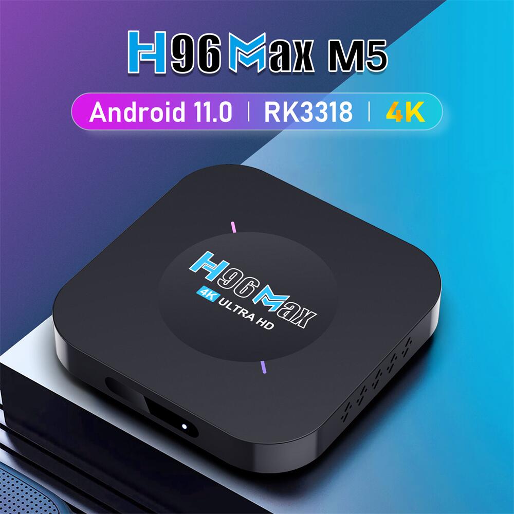 H96 Max M5 RockChip RK3318 ott tv box China manufacturer OEM