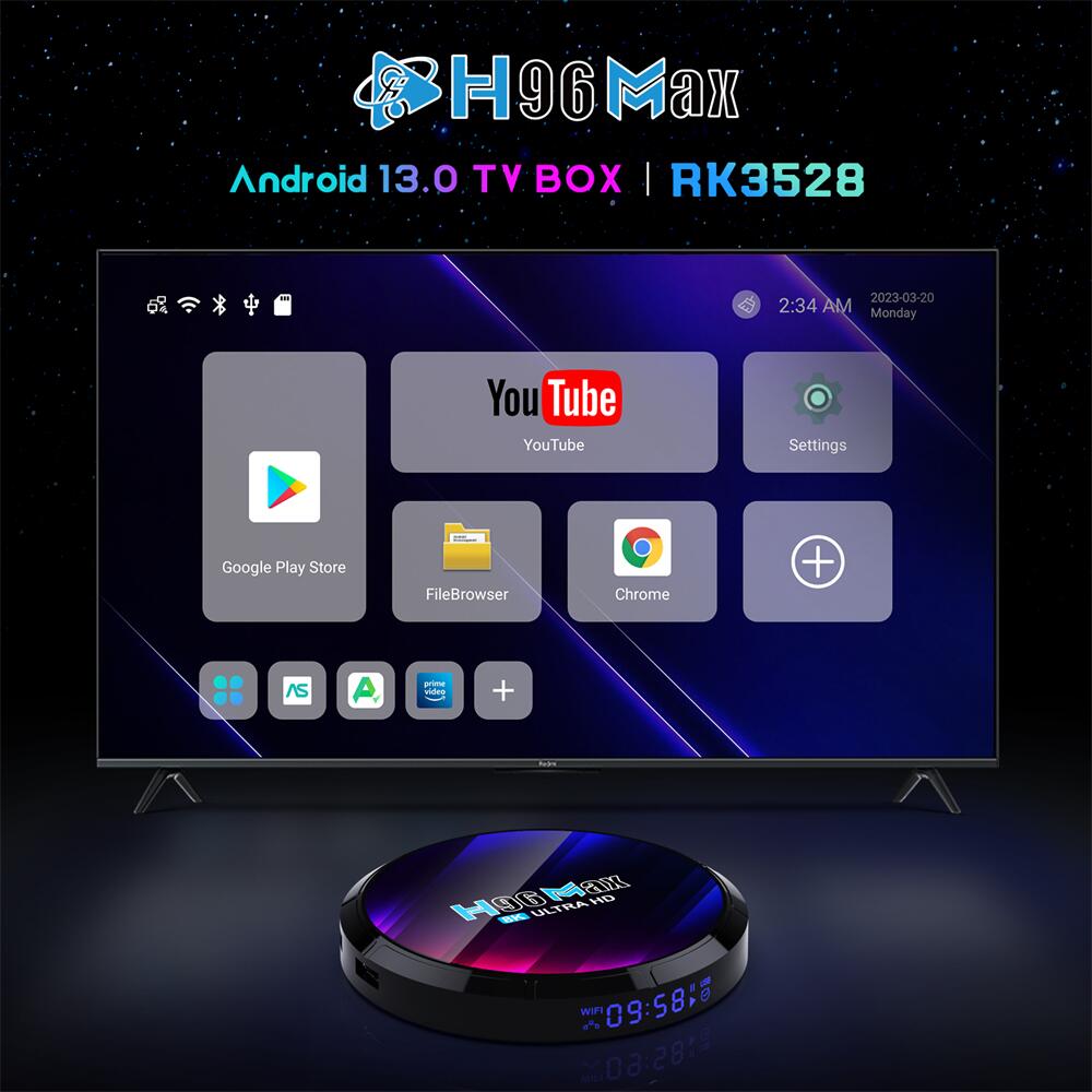 Fabricante da China fazer H96 Max RK3528 RockChip RK3528 ott caixa de televisão: Excelência em entretenimento