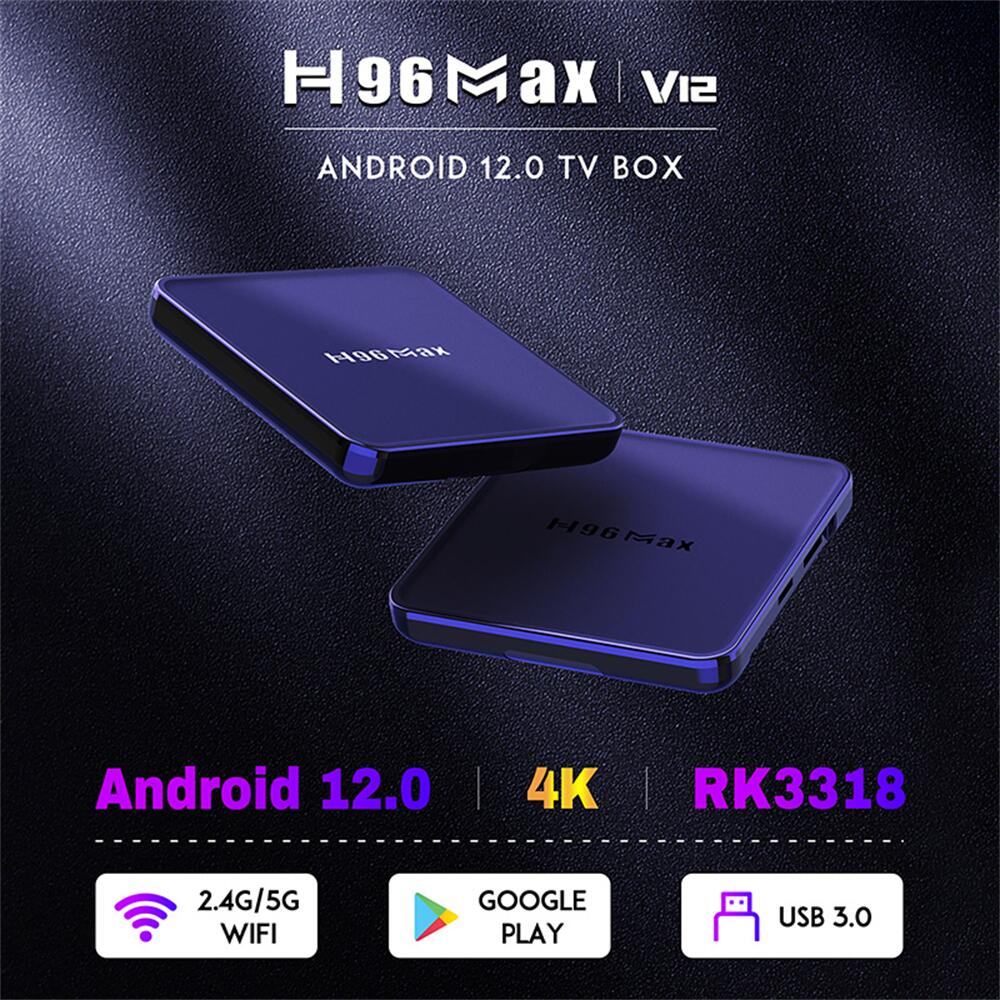 H96 Max V12 RockChip RK3318 boîte de télévision android : merveilles de divertissement personnalisées